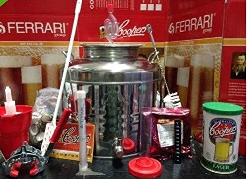 Biergärungsset aus Edelstahl 18/10, Fassung: 30 l, mit Zubehör und Malz. COOPERS Biergärungsset aus Edelstahl 18/10, Fassung: 30 l, mit Zubehör und Malz. COOPERS von coopers