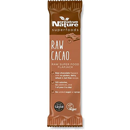 Kreative Natur Rohkakao Supernahrungs Flapjack 38G (Packung mit 6) von Creative Nature