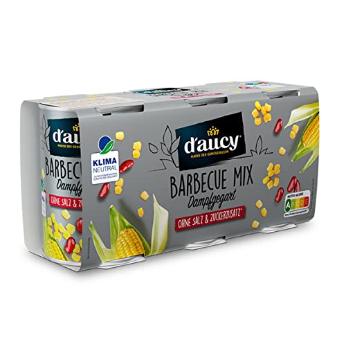 d'aucy Barbecue Mix - 100% ohne Salz und Zuckerzusatz, ohne Konservierungsstoffe, klimaneutral, 1 Pack = 3 x 110 Gramm Dose von d'aucy