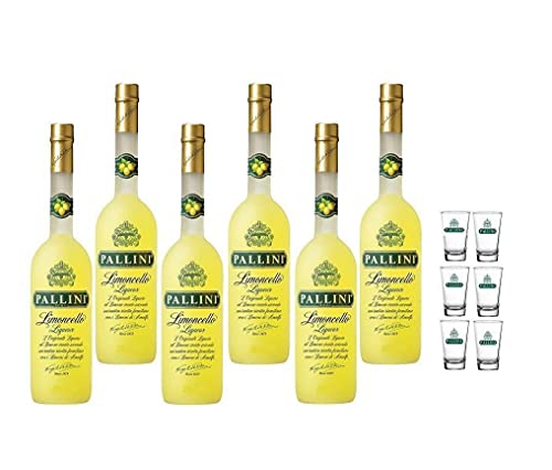 PALLINI LIMONCELLO LIQUEUR 1 LT 6 FLASCHEN MIT 6 GLÄSERN PALLINI LIMONCELLO LIQUEUR 1 LT 6 FLASCHEN MIT 6 GLÄSERN von dakomyo
