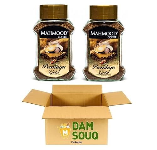 Damsouq® Mehrfachpackung Mahmood Instant-Kaffee Gold (2 x 200 g) - Glass von Damsouq