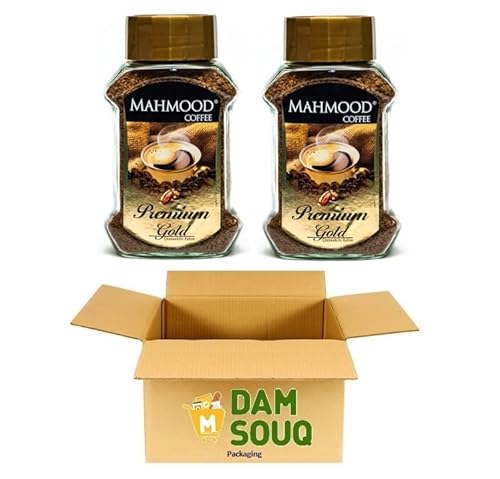 Damsouq® Mehrfachpackung Mahmood Instant-Kaffee Gold (2 x 200 g) - Glass von damsouq