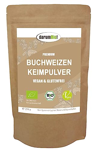 BIO Buchweizenkeimpulver aus DEUTSCHLAND I eigener Anbau I glutenfrei, vegan von darumBio!