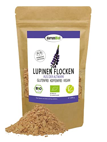 Bio Lupinenflocken aus DEUTSCHLAND im Sparpack I eigener Anbau I natürlich & vegan I Rohkostqualität von darumBio!