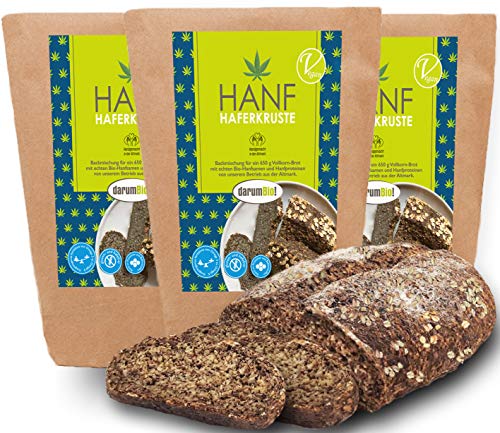 Glutenfreie Bio Brotbackmischung aus DEUTSCHLAND I 3er Sparpack I Regional I ohne Hefe I proteinreich I fettarm I ohne Backzusätze I vollwertig von darumBio!