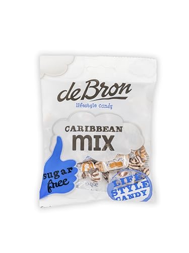 90g Karibische Sahnebonbons Caribbean mix lowcarb zuckerfrei von De Bron