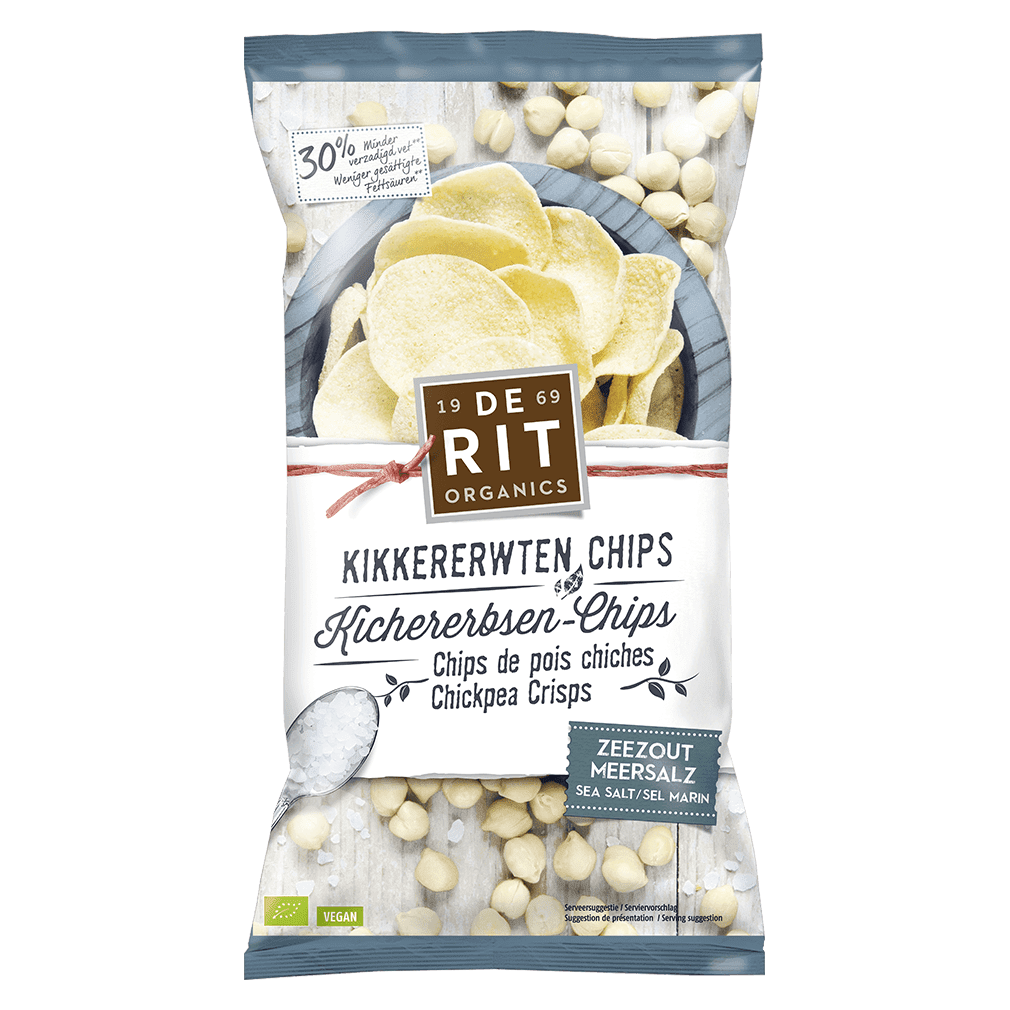 Bio Kichererbsen Chips Meersalz von deRit