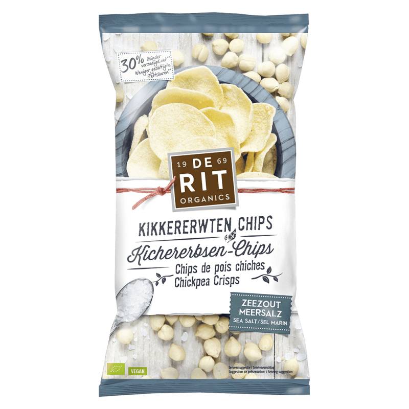 Bio Kichererbsen Chips Meersalz von deRit