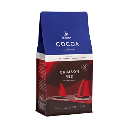 deZaan Holland Crimson Red Dutched Kakaopulver, 22-24% Fett, feinste niederländische Qualität seit 1911 von deZaan