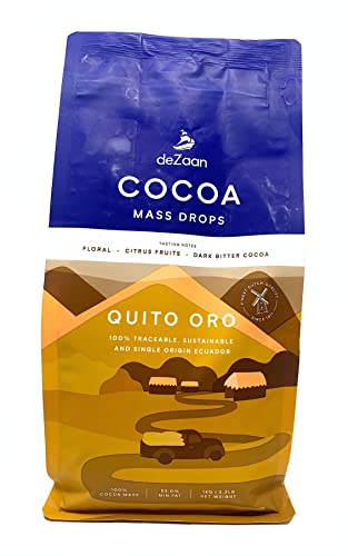 deZaan Quito Oro – feinste Ecuadorianische Kakaomasse mit einzelnem Ursprung | geeignet für Vegetarier und Veganer | 100% nachverfolgbar & nachhaltig | 1kg von ALIXO