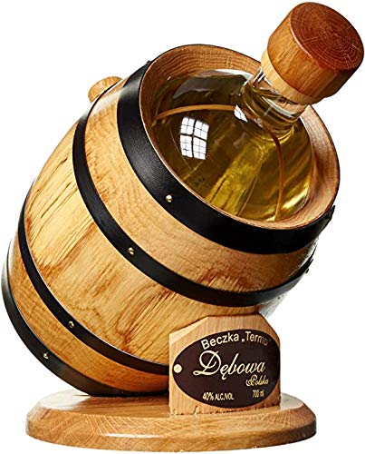 1 Thermo-Fass Debowa Polska mit Debowa Oak Vodka 700ml a 40% Vol. beczka termo von Dębowa