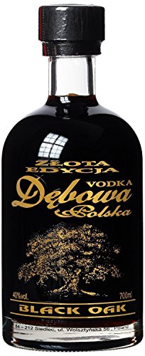 3 Flaschen Debowa Black Oak a 700ml 40% Vol. polnischer Wodka von debowa