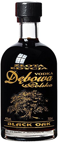 3 Flaschen Debowa Black Oak a 700ml 40% Vol. polnischer Wodka von Dębowa
