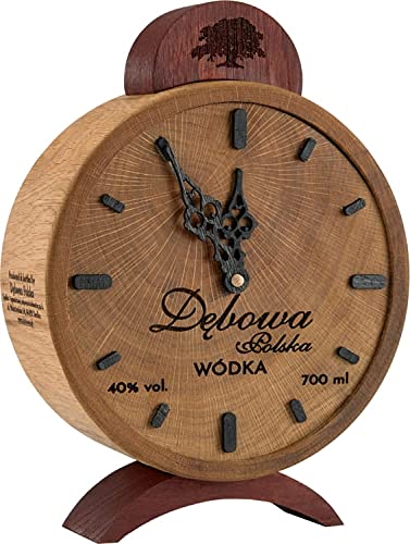 Debowa Vodka Uhr a 0,7 L 40% vol. Flasche im Uhren design von debowa
