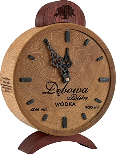 Debowa Vodka Uhr a 0,7 L 40% vol. Flasche im Uhren design von Dębowa