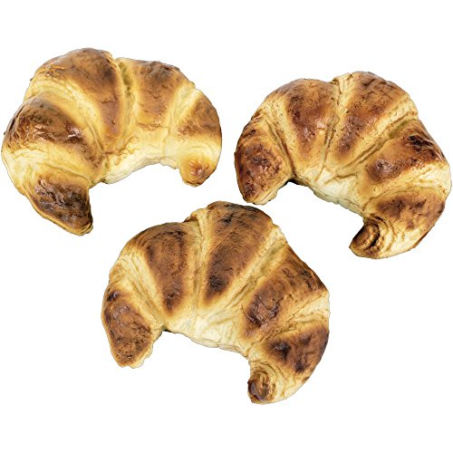 Croissant Hörnchen 3 Stück natur 10 cm Lang Lebensmittelattrappe Fake Food Attrappe Croissant Hörnchen 3 Stück natur 10 cm Lang Lebensmittelattrappe Fake Food Attrappe von decopartners.eu