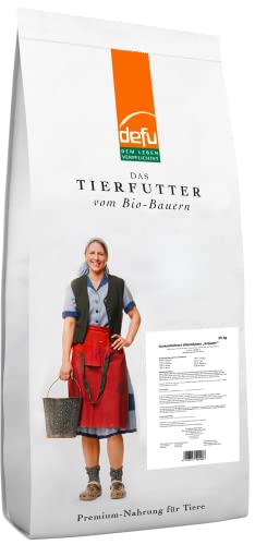 defu Geflügelfutter | 1 x 25 kg | Bio Gartenhühner Alleinfuttermittel Kräuter | Trockenfutter für Hühner, Legehennen und Zwerghühner defu Geflügelfutter | 1 x 25 kg | Bio Gartenhühner Alleinfuttermittel Kräuter | Trockenfutter für Hühner, Legehennen und Zwerghühner von defu