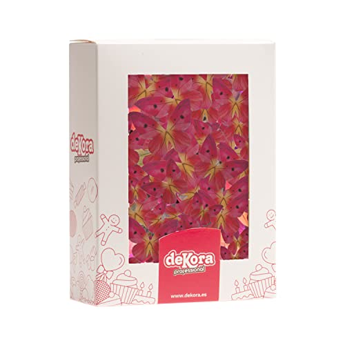 Dekora - 79 Essbare Schmetterlinge für Torten oder Cupcakes - Tortendeko Essbar für Geburtstage und Andere Anlässe - Esspapier Schmetterlinge in Rosa - Größe 3-6 cm von dekora