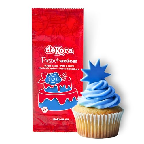 Dekora – Blau Zuckerpaste Fondant 150g – Perfekt für Torten & Backdekoration – Gluten- und Laktosefrei – Vanillegeschmack – Weich, flexibel & leicht zu formen für kreative Dekorationen Dekora – Blau Zuckerpaste Fondant 150g – Perfekt für Torten & Backdekoration – Gluten- und Laktosefrei – Vanillegeschmack – Weich, flexibel & leicht zu formen für kreative Dekorationen von dekora