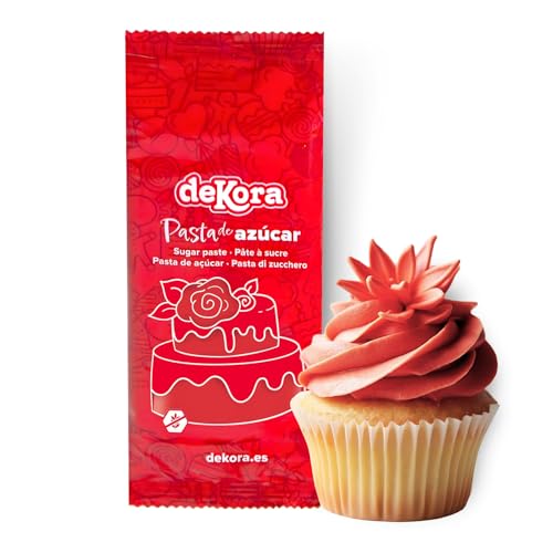 Dekora – Rot Zuckerpaste Fondant 150g – Perfekt für Torten & Backdekoration – Gluten- und Laktosefrei – Vanillegeschmack – Weich, flexibel & leicht zu formen für kreative Dekorationen Dekora – Rot Zuckerpaste Fondant 150g – Perfekt für Torten & Backdekoration – Gluten- und Laktosefrei – Vanillegeschmack – Weich, flexibel & leicht zu formen für kreative Dekorationen von dekora