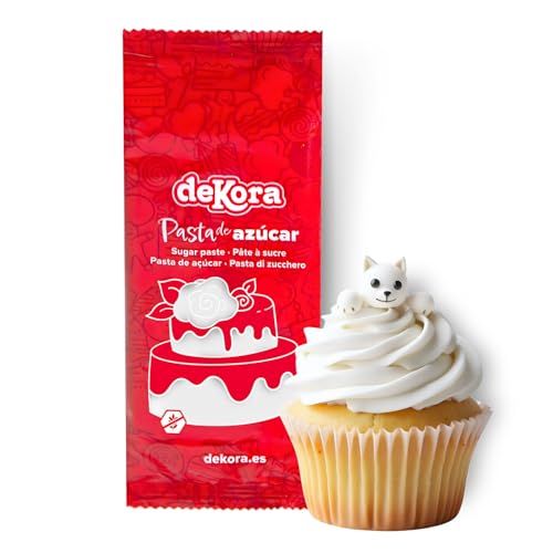 Dekora – Weiße Zuckerpaste Fondant 150g – Perfekt für Torten & Backdekoration – Gluten- und Laktosefrei – Vanillegeschmack – Weich, flexibel & leicht zu formen für kreative Dekorationen Dekora – Weiße Zuckerpaste Fondant 150g – Perfekt für Torten & Backdekoration – Gluten- und Laktosefrei – Vanillegeschmack – Weich, flexibel & leicht zu formen für kreative Dekorationen von dekora