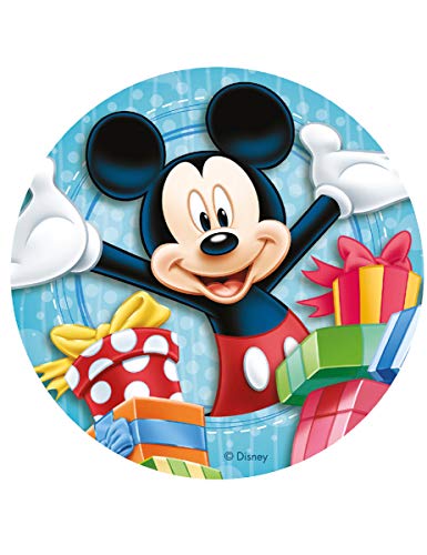 Generique - Zuckerscheibe mit Mickey-Bild für Torten 20 cm von dekora