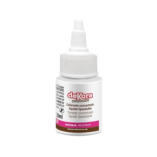 dekora - Fettlösliche Flüssige Lebensmittelfarbe Super Color - Färben Sie Ihre Rezepte Ganz Einfach - Azofrei, Glutenfrei und ohne Zuckerzusatz - Rosa Lebensmittelfarbe Flüssig 30 ml dekora - Fettlösliche Flüssige Lebensmittelfarbe Super Color - Färben Sie Ihre Rezepte Ganz Einfach - Azofrei, Glutenfrei und ohne Zuckerzusatz - Rosa Lebensmittelfarbe Flüssig 30 ml von dekora