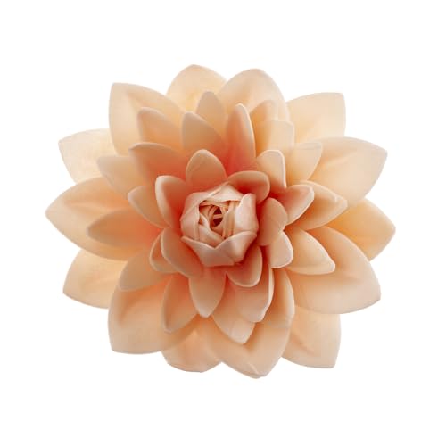 dekora - Riesige essbare Blumenwaffel 12,5 cm - Beige Dahlie - Glutenfrei, laktosefrei, vegan - Tortendekoration für Hochzeiten, Geburtstage und Desserts - Einfach zu verwenden dekora - Riesige essbare Blumenwaffel 12,5 cm - Beige Dahlie - Glutenfrei, laktosefrei, vegan - Tortendekoration für Hochzeiten, Geburtstage und Desserts - Einfach zu verwenden von dekora