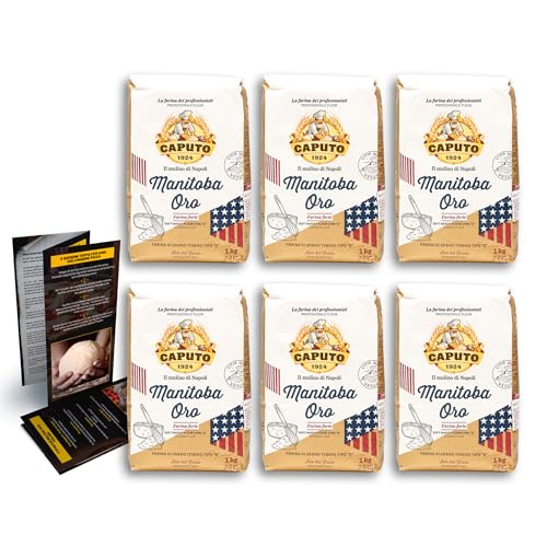 DELICRET - 6x 1kg Caputo Mehl 14,5% Eiweiß Manitoba ORO Tipo 0 | das Mehl für lange Gehzeiten bis 72H DELICRET - 6x 1kg Caputo Mehl 14,5% Eiweiß Manitoba ORO Tipo 0 | das Mehl für lange Gehzeiten bis 72H von delicret the delicate secrets of the world