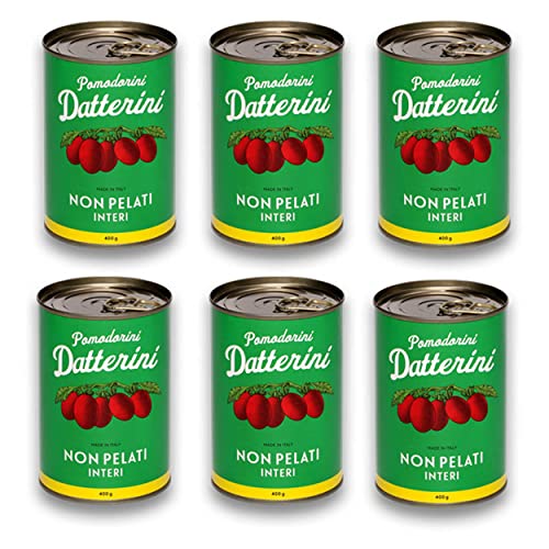 DELICRET - Tomaten aus Kampanien, Süditalien - authentischer, italienischer Tomatengeschmack - Datterini - 6 x 400g DELICRET - Tomaten aus Kampanien, Süditalien - authentischer, italienischer Tomatengeschmack - Datterini - 6 x 400g von delicret the delicate secrets of the world