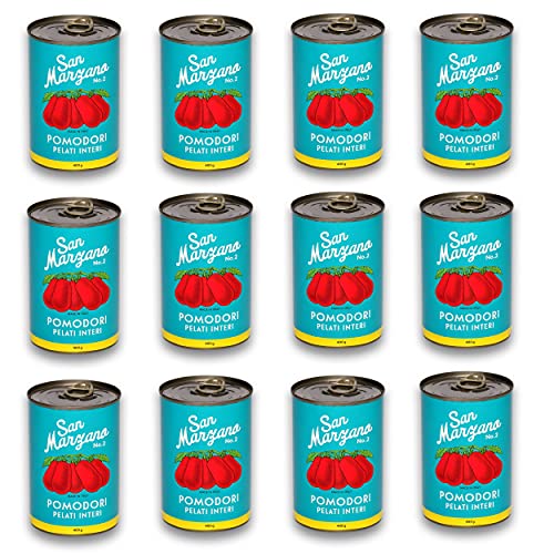 DELICRET - 12x 400g - San Marzano Tomate aus Kampanien"Das rote Gold" | Ganze, geschälte Tomaten im eigenen Saft | +GRATIS DELICRET OMA Rezepte DELICRET - 12x 400g - San Marzano Tomate aus Kampanien"Das rote Gold" | Ganze, geschälte Tomaten im eigenen Saft | +GRATIS DELICRET OMA Rezepte von delicret the delicate secrets of the world