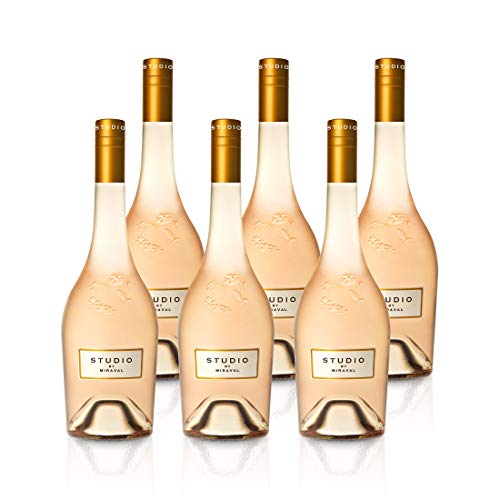 STUDIO Rosé by Miraval 2021 Roséwein trocken Perrin Angelina Jolie Brad Pitt fruchtig und frisch (6 x 0,75l Flasche) von delishopper.de - Der Fischemarkt im Netz