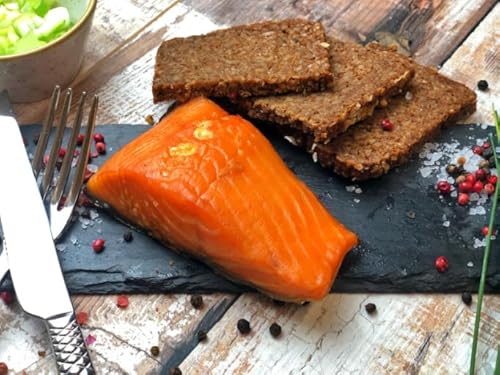 Stremellachs geräuchert Natur über feinstem Buchholz heißgeräuchert/Geräucherter Stremellachs ca. 150g von delishopper.de - Der Fischemarkt im Netz