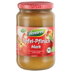 Apfel-Pfirsich-Mark, ungesüßt von dennree