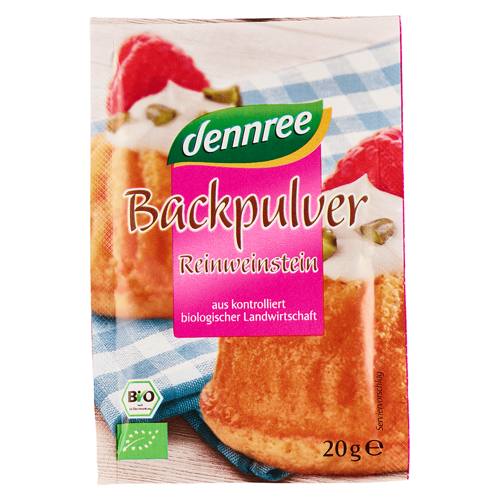 Bio Backpulver 4x20 g Bio Backpulver 4x20 g von dennree