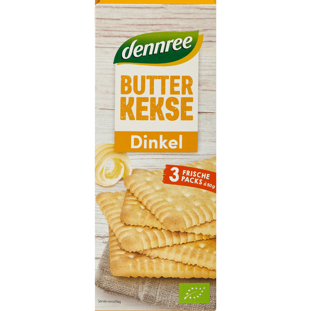 Bio Dinkel-Butterkeks Bio Dinkel-Butterkeks von dennree