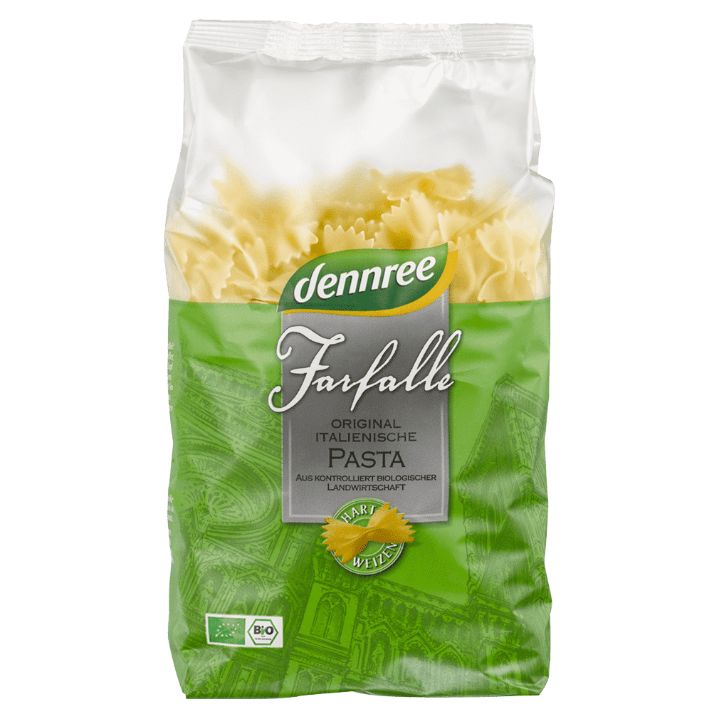 Bio Hartweizen Farfalle Bio Hartweizen Farfalle von dennree