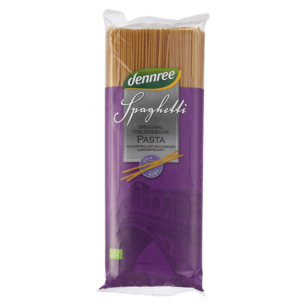 Bio Hartweizen Spaghetti, Vollkorn Bio Hartweizen Spaghetti, Vollkorn von dennree