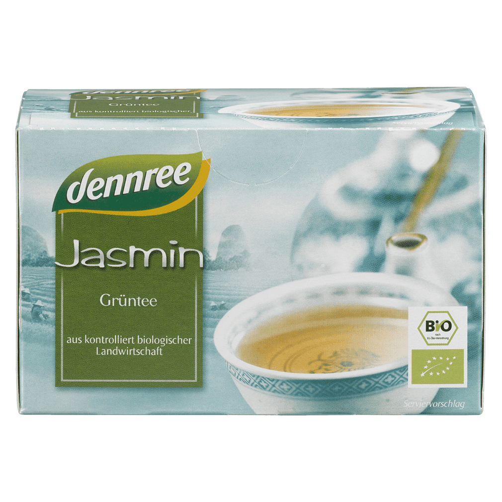 Bio Jasmin Grüntee, Teebeutel von dennree