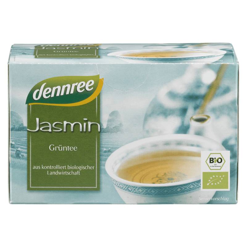 Bio Jasmin Grüntee, Teebeutel von dennree