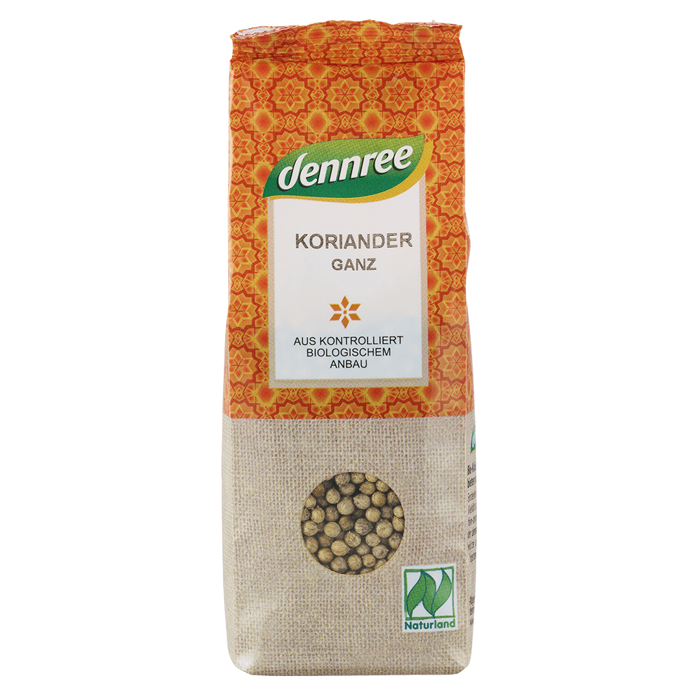 Bio Koriander ganz, 45g Bio Koriander ganz, 45g von dennree
