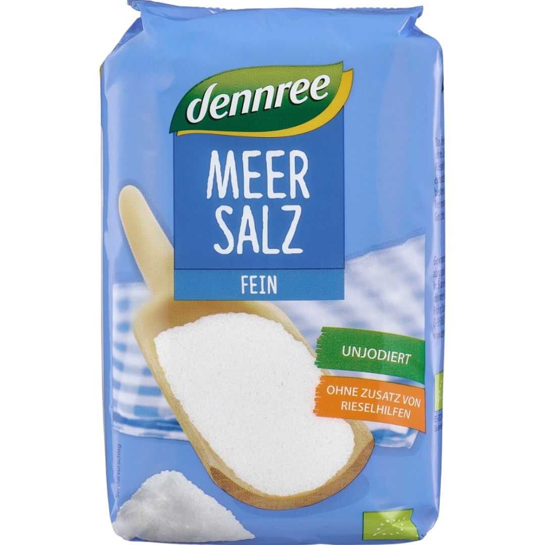 Bio Meersalz fein, unjodiert, 1 kg Bio Meersalz fein, unjodiert, 1 kg von dennree