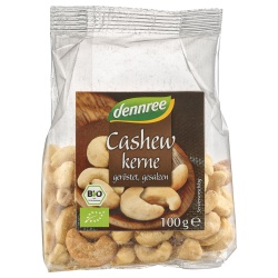 Cashewkerne, geröstet und gesalzen Cashewkerne, geröstet und gesalzen von dennree