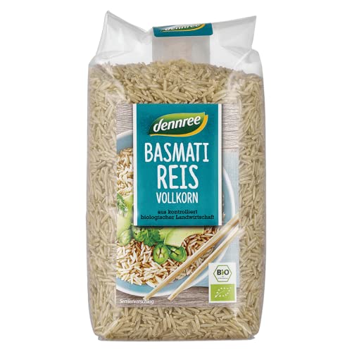 Dennree Bio Basmati Reis Vollkorn 1er Pack (1 x 500 g) von dennree