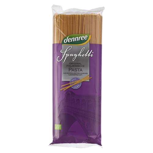 Dennree Bio Hartweizen Spaghetti, Vollkorn 1er Pack (1 x 1 kg) von dennree