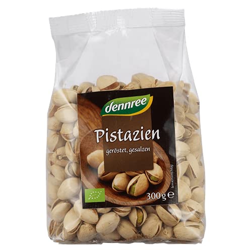 Dennree Bio Pistazien, geröstet & gesalzen 1er Pack (1 x 300 g) von dennree