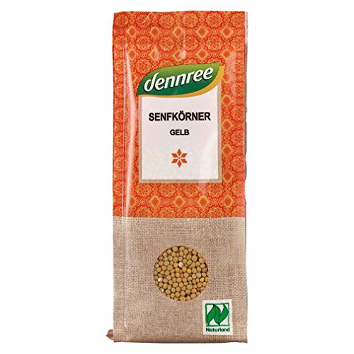 Dennree Bio Senfkörner gelb, 1er Pack (1 x 100g) von dennree