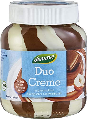 Duo-Creme, Nougat, Milch, Nuss, glutenfrei BIO 400 g - DENNREE von dennree