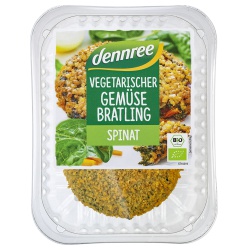 Gemüsebratlinge mit Spinat von dennree