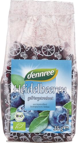 dennree Bio Heidelbeeren gefriergetrocknet (6 x 35 gr) von dennree